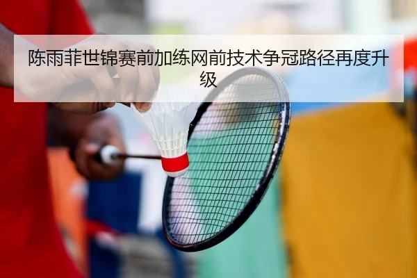 陈雨菲世锦赛前加练网前技术争冠路径再度升级